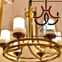 لوستر شش شاخه دوبل(ضمانت ثبات رنگ ۱۵ساله)|لوستر و چراغ آویز|فردیس, منظریه|دیوار