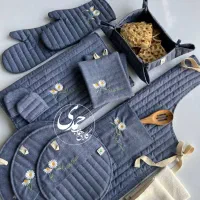 سرویس ۱۴ تکه ترک آشپزخانه/عروس/دمکنی/نمگیر/پیشبند