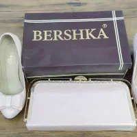 کیف و کفش صورتی مجلسی،  ست،  برند برشکا اصل|کیف، کفش، کمربند|تبریز, |دیوار