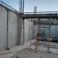 دیواربتنی برشی ارماتوربندی قالب بندی سازه بتن فلزی
