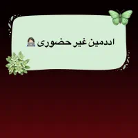 اددمین غیر حضوری هستم