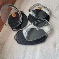 تابه گریل چدنی ماهیتابه استیک پز چدن رژیمی صفحه|ظروف پخت‌وپز|تهران, تجریش|دیوار