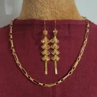 گردنبند لوکس و گوشواره البرنادو شرکتی نو نو