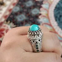 انگشتر نگین فیروزه شاکری