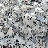 دستکش نخی کتان چرم ضداسید کف مواد ضدبرش دست دوم