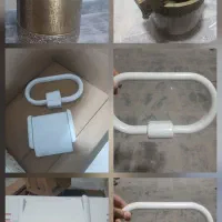 ست دستشویی و سطل و جا دستمال کاغذی