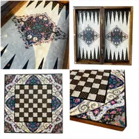 تخته نرد چوبی همراه با کیف .منچ.پنج بازی.پاستور|اسباببازی|کرج, حسن آباد|دیوار