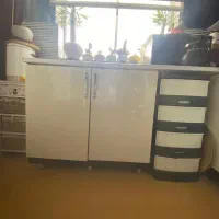 کابینت .گاز رو میزی 5 شعله .هود زیبا‌ .سینک دولگنه|جاکفشی، کمد، دراور|بندر انزلی, سامانسر|دیوار