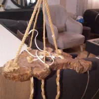 لوستر آویز طرح چوب