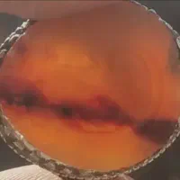 انگشتر   نقره  عقیق  یمنی  کهنه مصور