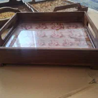 سینی چوبی اصل با کیفیت|ظروف سرو و پذیرایی|یاسوج, |دیوار