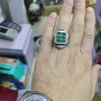 زمردکلمبیارکاب شخصی ساز کنار رکاب یاقوت معدن