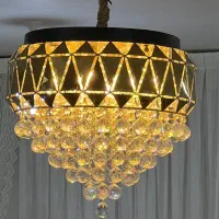 لوستر کریستالی سایز بزرگ