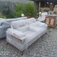 ۲ دست مبلمان با میز وسط وعسلی وجاکفشی آکبندزیرقیمت