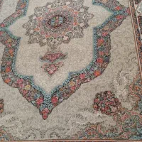 فرش کرم‌ طوسی جفت ۱۲متری بسیارکمکاردرحدنو|فرش|علی‌آباد کتول, |دیوار