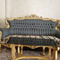 مبل استیل ۹ نفره میز ناهارخوری ۸ نفره