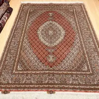 قالیچه ۳ متری تبریز طرح ماهی پیازی رنگ