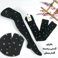 جوراب بالای زانو گندمی گلدار|لباس|قرچک, مهدیه|دیوار