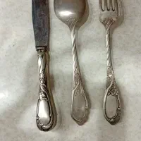 سرویس قاشق چنگال قدیمی|کلکسیون اشیاء عتیقه|قرچک, شهرک گلها|دیوار