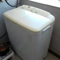لباسشویی دو قلو خشک کن سالم خیلی کم استفاده شده
