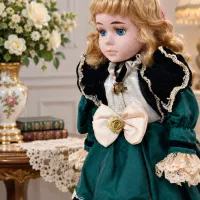 عروسک آنتیک سرامیکی