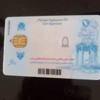 کارت ملی بنام مریم احمدی خو گم شده