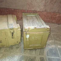 جعبه فلزی و چوبی قدیمی آمریکایی دکوری|مجسمه، تندیس، ماکت|تهران, بنیهاشم|دیوار