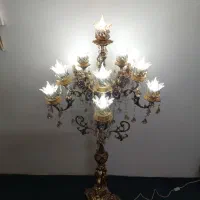 لوستر  کنار سالنی دیوار کوب برنز و برنج