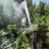 خدمات باغبانی وسمپاشی کاشتن گلها ودرختها حرس کردن
