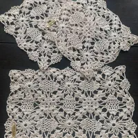 رومیزی قلاب بافی از صنایع دستی