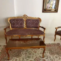 مبلمان استیل ۹ نفره+میز ناهار خوری ۸ نفره در حد نو|مبلمان خانگی و میز عسلی|مشهد, هفت تیر (حافظ)|دیوار