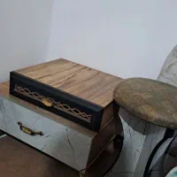 تخت دونفره وپاتختی ومیز ارایشی|تخت و سرویس خواب|بندر ماهشهر, |دیوار