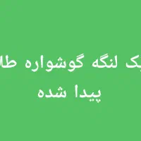 گوشواره طلا پیدا شده