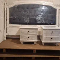 تختخواب دونفره کاملا نو و سالم|تخت و سرویس خواب|آفتاب, |دیوار