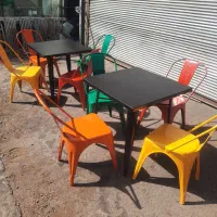 صندلی فلزی نهارخوری تولیکس با رنگ بندی‌ دلخواه