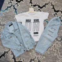 کت شلوار جین پسرانه