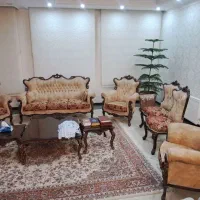 مبل سلطنتی۹ نفره و ناهار خوری۸ نفره چوب گردو در حد