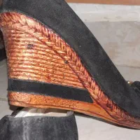 کفش پاشنه حصیری