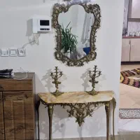 آینه شمعدان برنزی