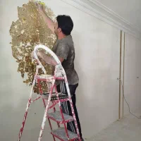 نقاشی ساختمان پتینهکاری میکروسمنت اپوکسی|خدمات پیشه و مهارت|شیراز, شهرک گلستان|دیوار