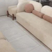 مبل پفکی و پنجره ای رنگ  سفید|مبلمان خانگی و میز عسلی|شیروان (خراسان), |دیوار