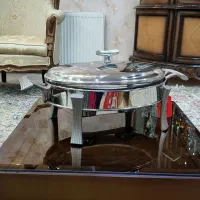 سوفله خوری استیل گُلدکیش وارمر دار سه تیکه فرانسوی