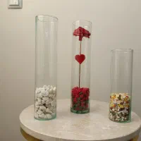 گلدان شیشه ای|گل مصنوعی|تهران, هوانیروز|دیوار