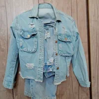 کت‌و‌ شلوار جین دخترانه