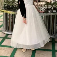 لباس عروس دخترانه ۸-۹ سال قابل تنظیم