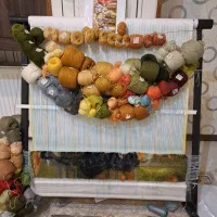 تابلوفرش نیمه بافت شاعر جوان