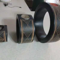 جاشمعی چوبی سه تکه گرد ( جمع شو)