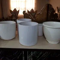 گلدان   بزرگ  سفال تمیز در حدنو