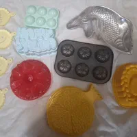 قالب کیک وژله،   و اردورخوری.  جای آبلیمو  نمک پاچ
