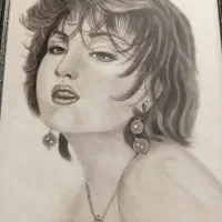 تابلو نقاشی سیاه قلم کار دست
